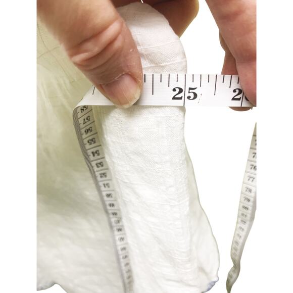 Max Studio White Floral Embroidered Balloon  Sleeve Blouse Size XL NWT $138 Boho - Picture 8 of 9